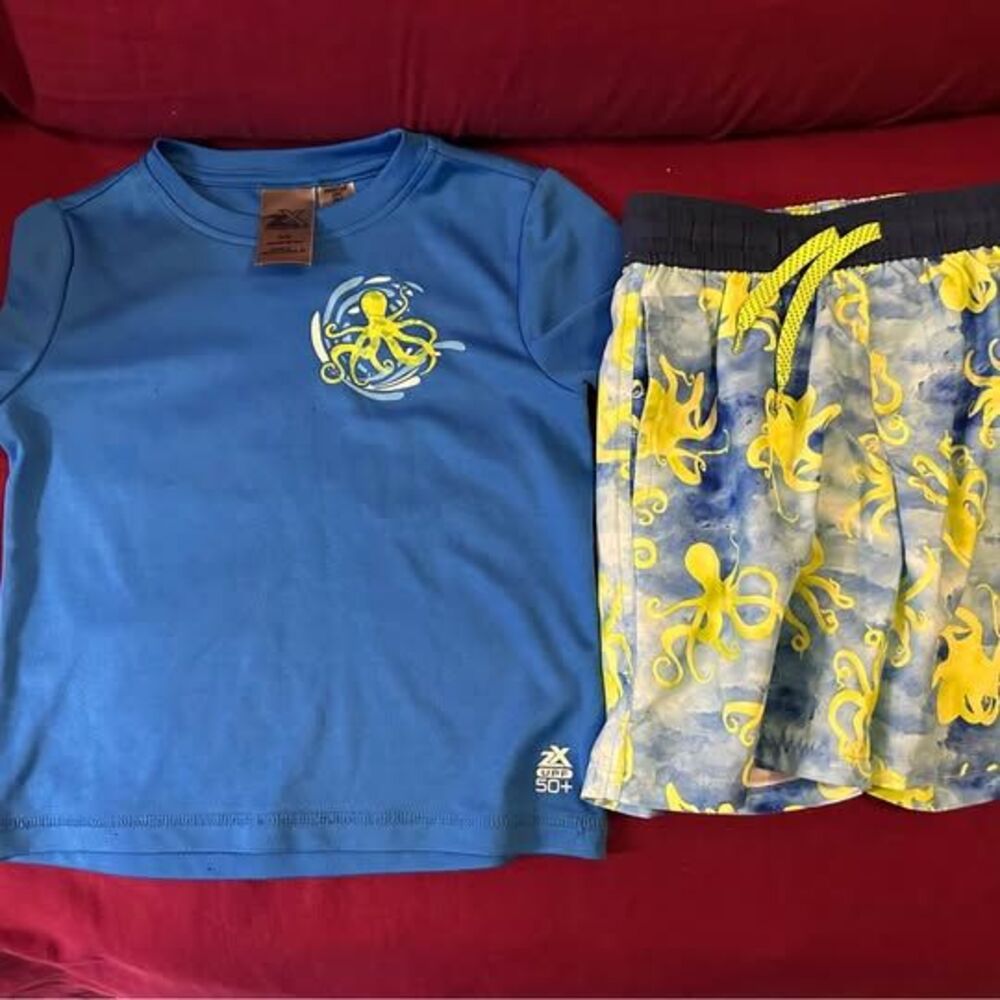 ZeroXposur Boys 2-Piece Swim Set UPF 50+ Size 5/6